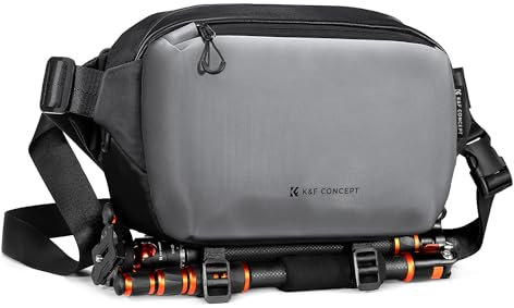 K&F Concept Sac à Dos pour Appareil Photo Sac à bandoulière Sac carré Sacs de Photographe Étui rectangulaire pour Appareil Photo Compatible avec Canon/Nikon/Sony Sac à Dos