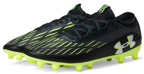 Under Armour Magnetico Select 4 Baskets de football à crampons pour adulte Unisexe, (001) Noir/Anthracite/Blanc, 11.5 Women/10 Men