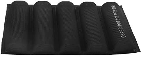 Mwrode Stampo Per Baguette Francese Stampo Per Pane Antiaderente in Silicone a Forma Oblunga Stampo Per Baguette Riutilizzabile Vassoio da Forno Francese Strumento di Cottura da Cucina
