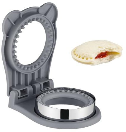 Sandwich Cutter, Maker for Kids Lunch - 3.7 Inch Circle Shape Sandwich Cutter and Sealer, Breakfast And Lunchboxes (Gray)