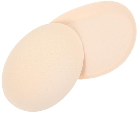 TEHAUX Insertos de Sujetador Deportivo de Algodón para Mujer, Almohadillas Lavables que Previenen Incomodidades, Ideales para Yoga y Uso Diario, Color Beige,