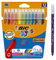 BIC Kids Felt Tip Pens, Kid Colour with Medium Blocked Tip, Vivid Colouring Pens, Washable Markers, Back to School Supplies, 12 Pack