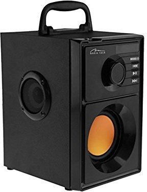 Media-Tech Boombox Stereo BT 15 W Black Rectangle - Portable Speakers (Stereo, Wired & Wireless, Battery, USB, 80 - 20000 Hz, Bluetooth, Universal)