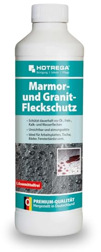 HOTREGA Marmor- und Granit-Fleckschutz 500 ml | Imprägnierung Naturstein, schützt vor Öl-, Fett- und Kalkflecken | Lösemittelfrei, geruchsneutral