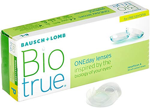 Bausch + Lomb Biotrue ONEday for Presbyopia Tageslinsen, Gleitsicht-Kontaktlinsen, weich, 30 Stück -03.75 Dpt, DIA 14,2 mm, BC 8,60, Add High
