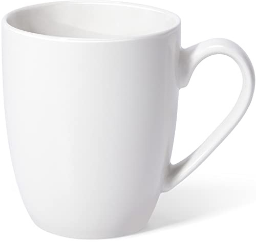 Urbanstrive 16 oz Large Coffee Mug with Handle Tea Cup Novelty Coffee Cup Idea Gift for Men Women Office Work, White (White)