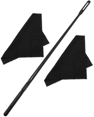 Mikinona Flötenreinigungsset Mit Stab Und Tuch Für Instrumentenpflege Kompatibel Mit Piccolo Aus Robustem Kunststoff Tragbar Für Flötenspieler