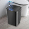 Cubo Basura Automatico,12L Papelera Baño,Cubo de Basura Automático con Sensor de Apertura,Cubo de Basura Cocina,Adecuado Para Cocinas, Baños, Oficinas Y Aseos(Negro,Pilas No Incluidas)