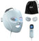 Shark CryoGlow LED Face Mask with Under-Eye Cooling, Anti-Ageing & Blemish Repair, Red & Blue LED, Infrared Light Therapy, USB-C, Remote Control, Storage Bag, Adjustable Straps, Blue Frost FW312UK