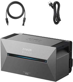 Anker SOLIX Solarbank 2 AC, Balkonkraftwerk mit Speicher zum Aufrüsten, Bis zu 902€ Einsparung, 100% Mikroinverter-Kompatibilität, 2000W Solareingang, bis max 9,6kWh Kapazität, 6 Sekunden Installation