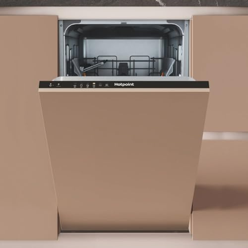 Hotpoint Integrated Slimline Dishwasher - Black, Eco Programme
