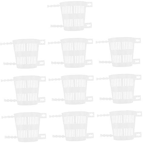 SEWOART Vaso Coltivazione di Fiori in Plastica 10 Pezzi di Vasi per Orchidee Vaso per Piante Controllo delle Radici per Piantine e