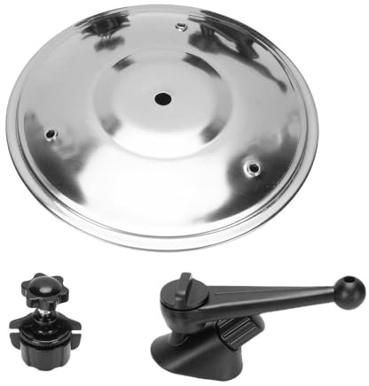 Aoaoy Tambor de Platillo de Choque de Ventilación del Automóvil para Ventilación del Automóvil, Mini Accesorio de Tambor, Diversión y Práctica (Plata)