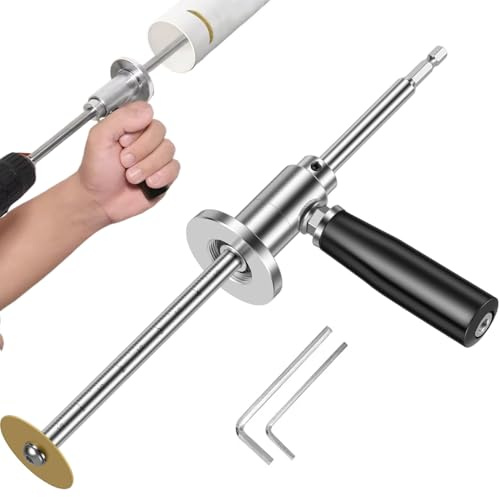 Pex Cutter, PVC Pipe Cutter, 7 Inch Adjustable Tubing with Scale & Anti-Slip Handle, Ideal for Glass, Marble, Jade, Crystal, Stone, Wood, PVC