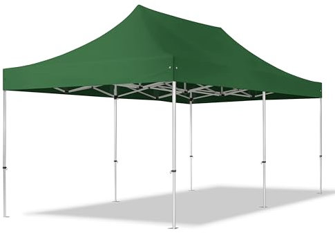 Faltzelt Professional 3x6 m ohne Seitenteile Faltpavillon ALU Pavillon Partyzelt in grün