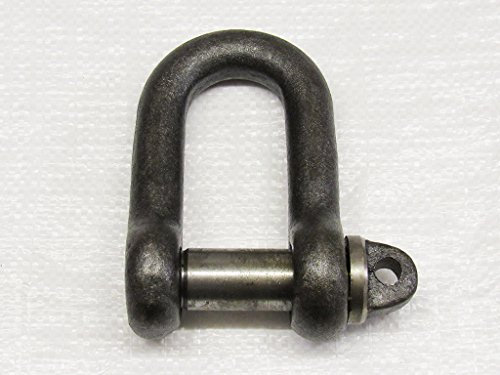 5 Ton Self Colour Large Dee Shackle with Screw Pin - 5000KG D High Tensile Lifting Towing