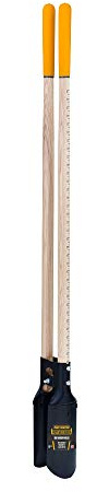 True Temper 2717900 48 in. Hardwood Handle Post Hole Digger with Ruler and Cushion Grips, 40 Inch