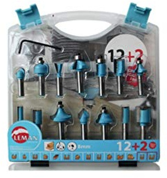 LEMAN S.A DGA40085 Coffret mèches à défoncer Leman 428.700.14