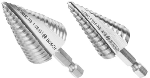 Bosch IMSDC002 2 pc. High-Speed Steel Impact Tough™ Turbo Step Drill Bit Set