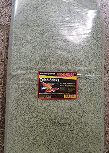 SAHAWA Teichsticks grün 5 Kg Fischfutter Koifutter Goldfischfutter
