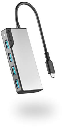 ALOGIC USB-C Fusion Swift Hub, Adaptateur 4 en 1 de Type C, débit de données USB A 3.0 de 5 Gbps, Compatible avec MacBook Pro/Air et iPad Pro/Air