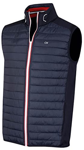 Calvin Klein Herren Hybrid Gilet - Navy - XL