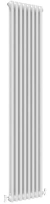 Traditional 2 Column Central Heating Radiator Vertical Rads Cast Iron Style White 1800x380mm
