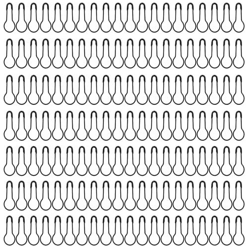 1000 spille da balia in metallo nero a forma di U per etichette per abbigliamento a bulbo pin per accessori per la casa fai da te Hangtags lavoro manuale tessuto marcatore