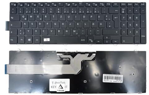 T-ProTek DEUTSCHE - Schwarz Tastatur Keyboard kompatibel für Dell Inspiron 15 3551, 15 3552