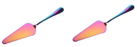 PRETYZOOM 2 Eleganti E Paletta per Torta Seghettati in Acciaio Inossidabile per Pizza E Crema di Formaggio