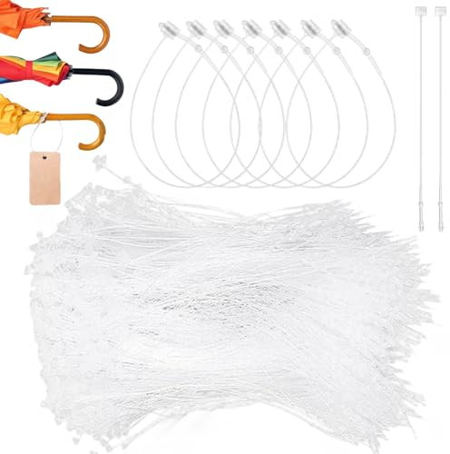 Etikettenhalter für Kleidung,3000 Stück Sicherheitsfäden Transparent für Kleidung,Sicherheitsfäden Transparent Loop Pins,Sicherheitsfäden Etiketten Kunststoff Anhänger