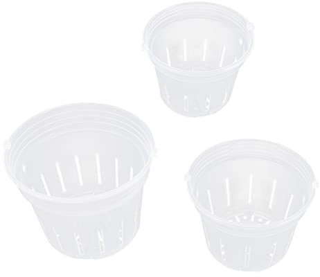 VICASKY 9 Pezzi Vaso di Orchidea Trasparente Con Fori Interni Per Orchidee Piante Grasse E Violette Africane