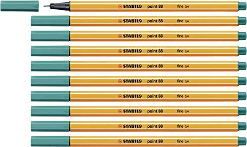 STABILO - Fineliner - point 88-10er Pack - türkisblau