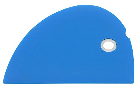 Messermeister Silicone Bowl Scraper, Blue - Frosts, Portions, Lifts & Transfers - Easy to Clean & Flexible Precision Edge