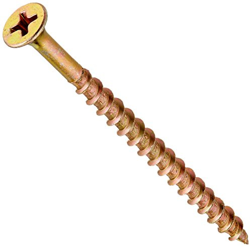 Hillman 47674 8-Inch x 2-1/2-Inch All Purpose Wood Screw with Phillips Drive, 1-Pound, Yellow