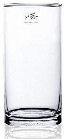 Glasvase Cyli klar zylindrisch 1 Stück 20 cm Ø 10 cm hot cut von Sandra Rich