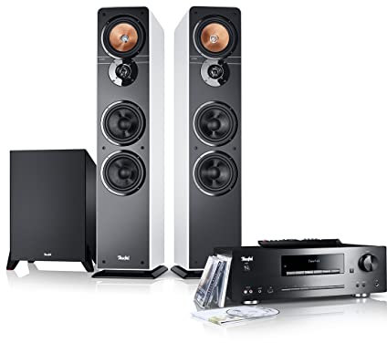 Teufel Ultima 40 Kombo Power Edition - HiFi Stereo System mit Mächtiger Subwoofer, Kraftvoll, Bluetooth aptX, NFC, CD-Receiver, DAB+ Digitalradio, USB, 3-Wege-System, Musik, TV, Games - weiß