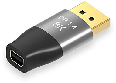 xiwai Mini DisplayPort 1.4 8K 60hz Buchse Adapter Ultra-HD UHD 4K 144hz auf DP Stecker 7680 * 4320 für Video PC Laptop TV