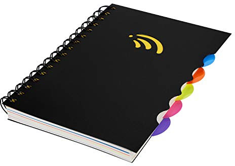 Notizblock B5 Notizbuch A6 Schreibblock A5 Reisetagebuch Liniert Skizzenbuch 280/290 Seiten Spiralnotizbuch 3/5 Fächer Tagebuch Notizen Ringbuch Spiralbindung Schreibheft Büro Schreibbuch Studenten