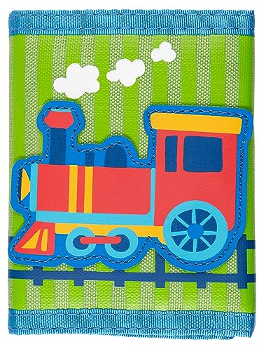 Stephen Joseph, Kids Unisex Wallet, Toddler Wallet for Boys and Girls with Applique Designs, Screen Printed Wallet with Zippered Coin Pocket, Transportation
