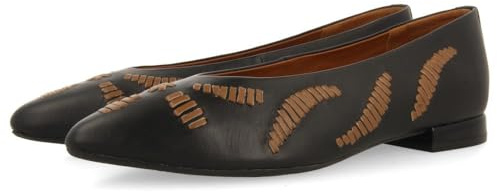 GIOSEPPO Ballerines brodées en Cuir Zamardi, Cuir, 37 EU