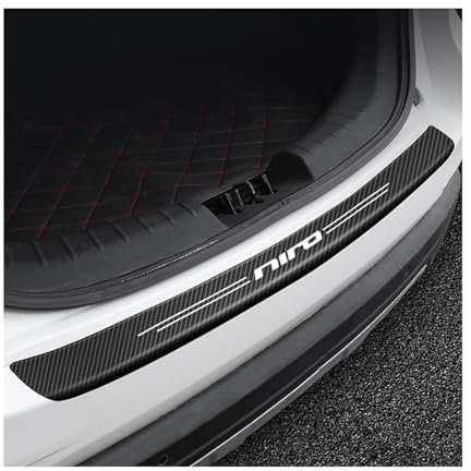 Car Carbon Fiber Rear Bumper Protector Strip for Kia Niro，Auto Rear Trunk Door Sill Guard Sticker Plate Accessories