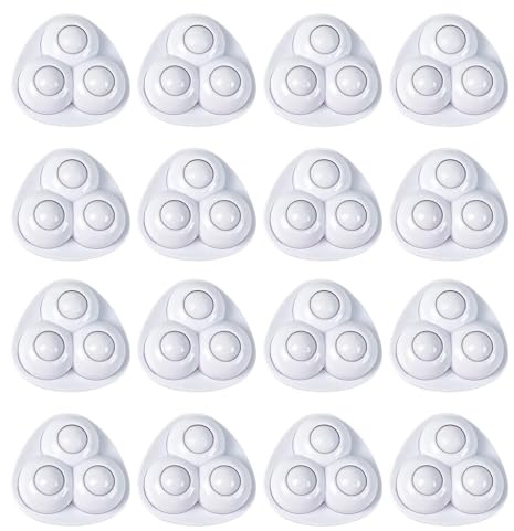 JOZMMZEOOA 16 Pcs Self Adhesive Caster Wheels Mini Small Appliance Rolls 360 Degree Rotation Sticky Ball Casters for Kitchen Small Appliance Storage Bins (White Nylon)