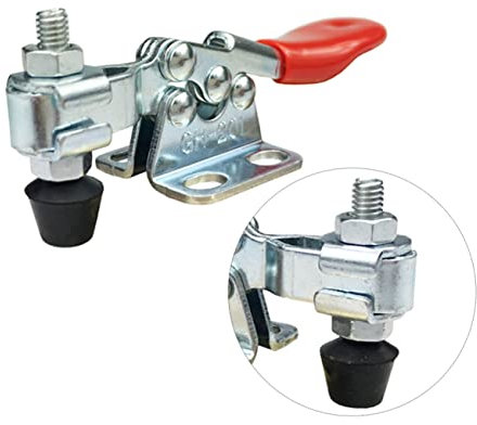 jojofuny Pince À Bascule Horizontale À Dégagement Rapide Montage Latéral Barre Courte Base À Bride Poignée En Plastique Pour Moulage Par Soudage Des Métaux