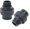ZAMETTER Confezione da 2 raccordi per pompa per piscina, filettatura esterna, adattatori a connessione rapida, connettori per pompa in PVC, per piscine e spa, parti di ricambio nero