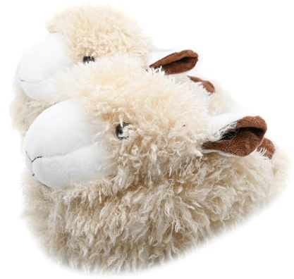 Onmygogo Pantoufles fantaisie en peluche pour femmes, chaussons d’intérieur pour femmes et hommes, 38/42 EU
