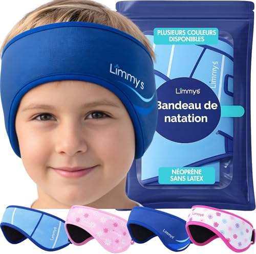 Limmys Swimming Headband for Kids & Adults – Doctor-Inspired Ear Protection, Reinforced Elastic Neoprene Band, Latex-Free Child-Safe Materials, Non-Slip Comfort, Holds Earplugs Securely