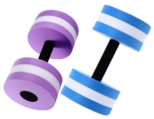 MAGICLULU Mancuernas para Aeróbic Acuático de EVA, 2 Piezas Flotantes Diseño Ergonómico para Ejercicios en Piscina, Equipo de Fitness Acuático para Entrenamiento en Agua