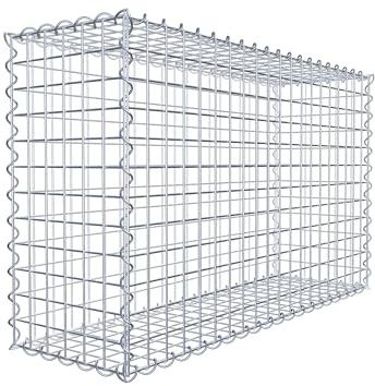 GABIONA | Paniers en gabion carré | Paniers en treillis résistants aux imtempéries | Dimensions 100L x 60h x 30P centimètres