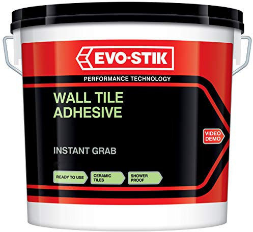 1 Evo-Stik Instant Grab Wall Tile Adhesive Ready Mixed Standard 2.5L 416628 New